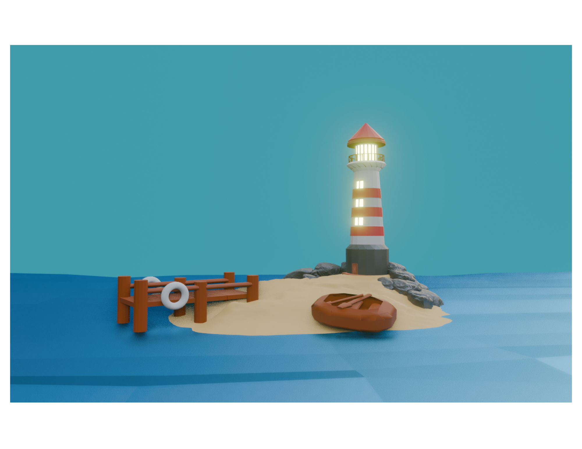 Lighthouse Scene Day